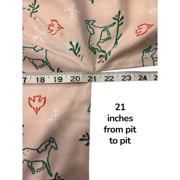 La Paloma Girls Cotton Horse Print Dress 8-9Y Pink Peasant Boho Holiday - Picture 8 of 9